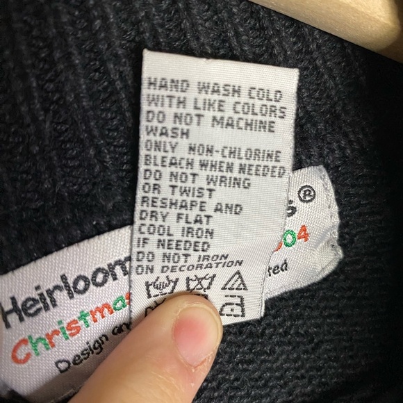 Vintage Christmas cardigan sweater beading cardinal Heirloom Collectibles small - Picture 6 of 15